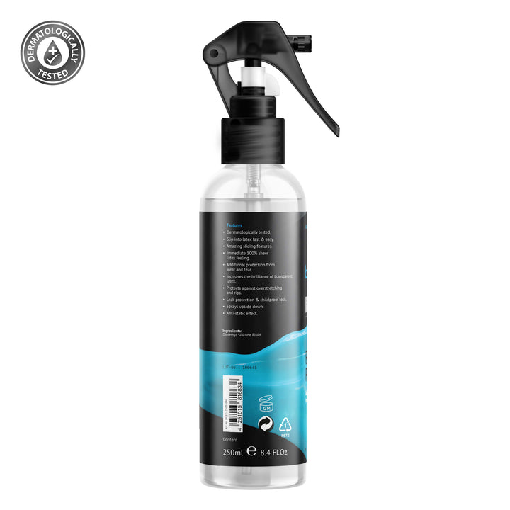 Latex dresser, Latex lubricant, Silicon lubricant, Latex dressing aids, latex garment aid, Latex silicone oil, silicone base oil, Dressing aid, Rubber Dressing, Latex Dressing, Latex care