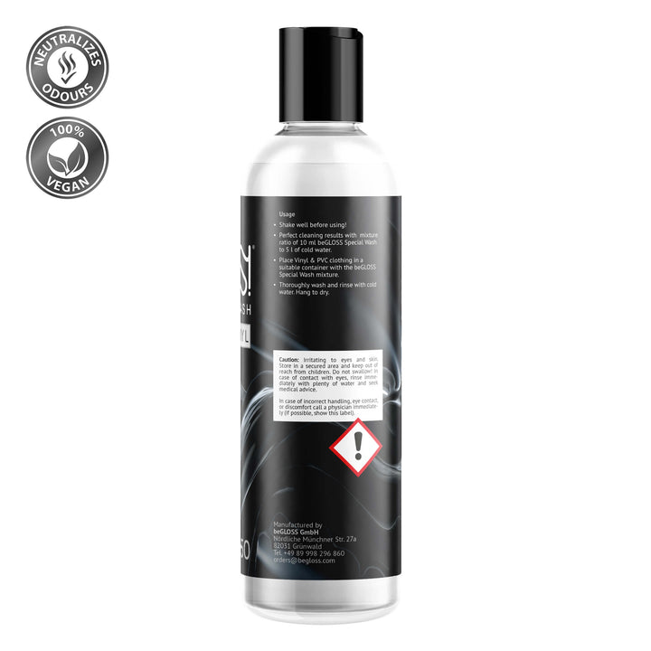 beGLOSS Special Wash VINLY 250 ML  Gentle cleaning agent for Vinyl Plastic PVC