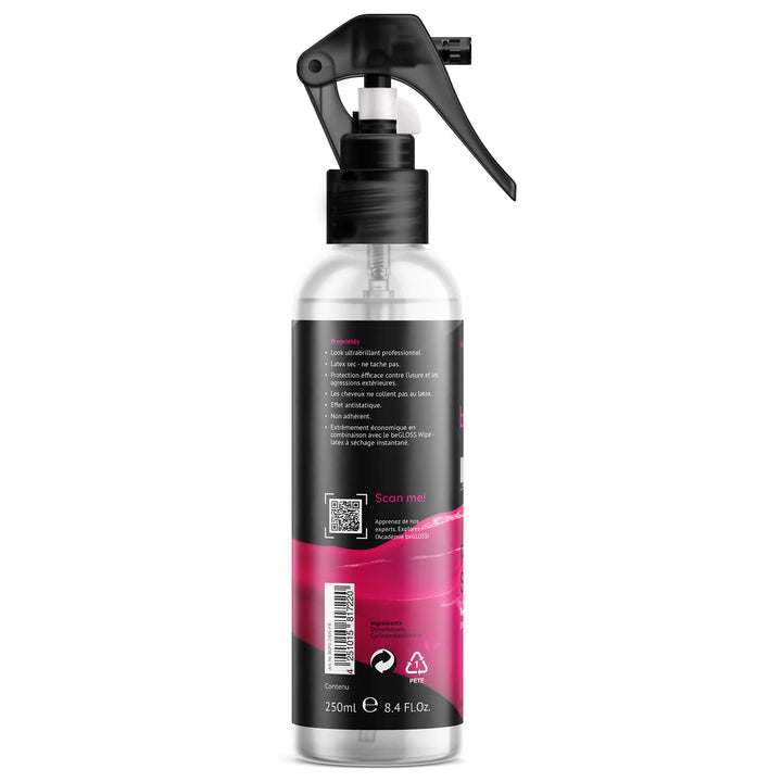 beGLOSS PERFECT SHINE PREMIUM SPRAY - Brillance parfaite et Soin sensitif – produits de soin pour une brillance de haute performance – Le lubrifiant pour polir vos vêtement en caoutchouc & latex