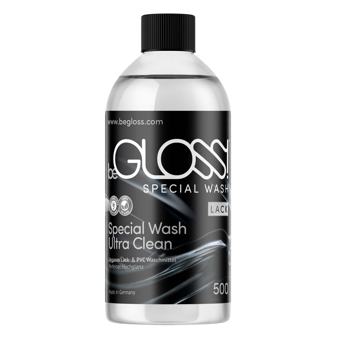 beGLOSS Special Wash 500 Lack & PVC Waschmittel Pflege Reiniger für Lack Kleidung