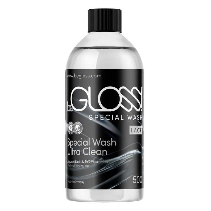 beGLOSS Special Wash 500 Lack & PVC Waschmittel Pflege Reiniger für Lack Kleidung