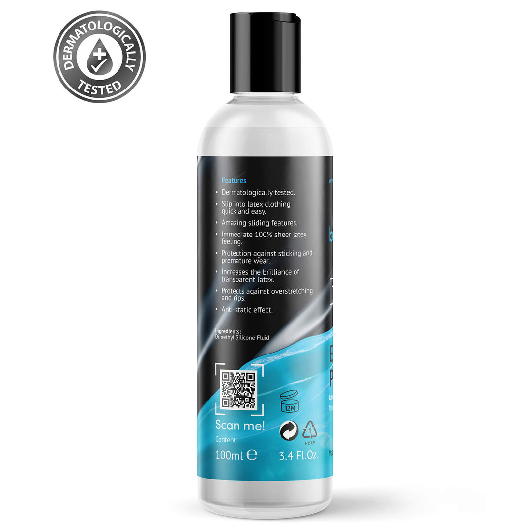 Latex dresser, Latex lubricant, Silicon lubricant, Latex dressing aids, latex garment aid, Latex silicone oil, silicone base oil, Dressing aid, Rubber Dressing, Latex Dressing, Latex care