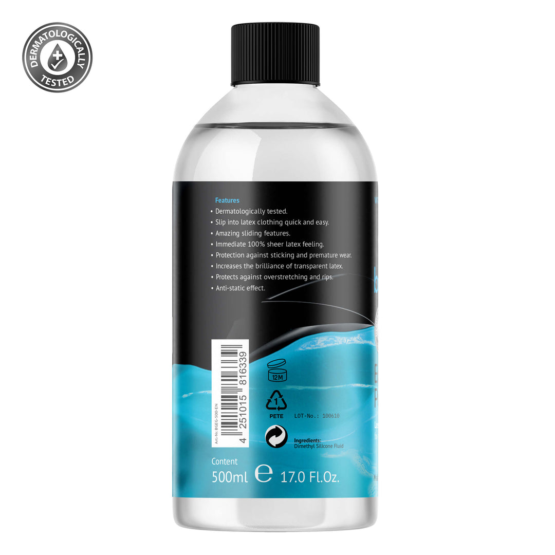 Latex dresser, Latex lubricant, Silicon lubricant, Latex dressing aids, latex garment aid, Latex silicone oil, silicone base oil, Dressing aid, Rubber Dressing, Latex Dressing, Latex care