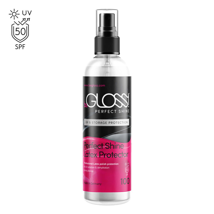 begloss daylight, latex shiner, latex shine, latex polishing, latex polish, daylight, latex uv protection, latex polishing with uv protection, latex lubricants, latex care, latex in sun