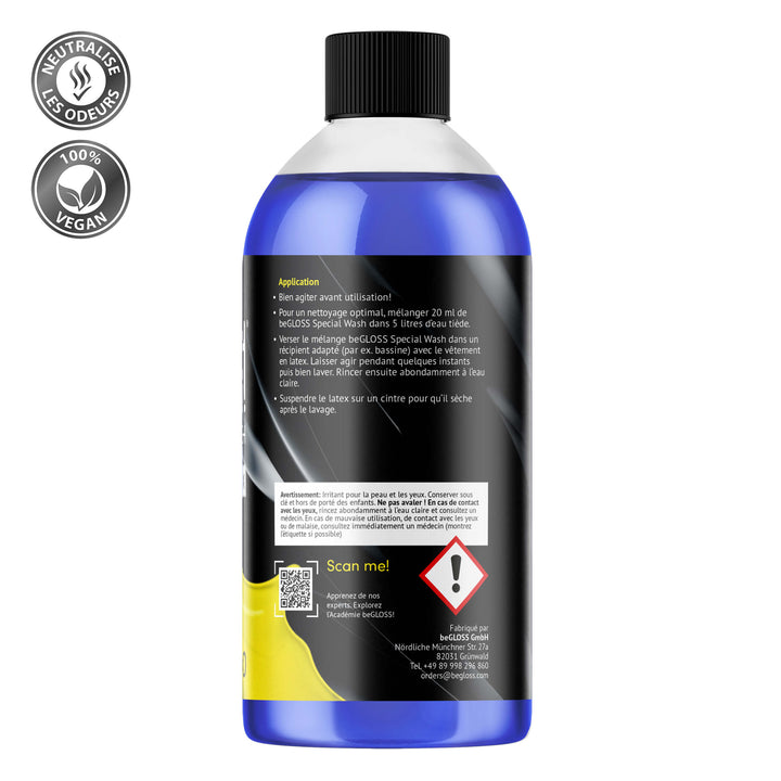 beGLOSS Special Wash LATEX 500 Nettoie et purifie de façon hygiénique