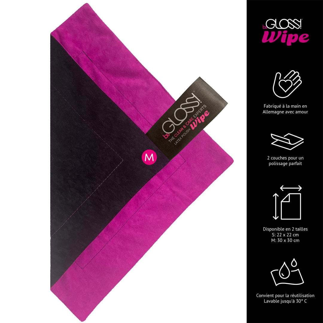 chiffon en fibre de miroir, chiffon de polissage, vernis au latex, chiffon à polir, vernis au latex, vernis pour latex, silicone, soin du latex, chiffon en microfibre, begloss, latex